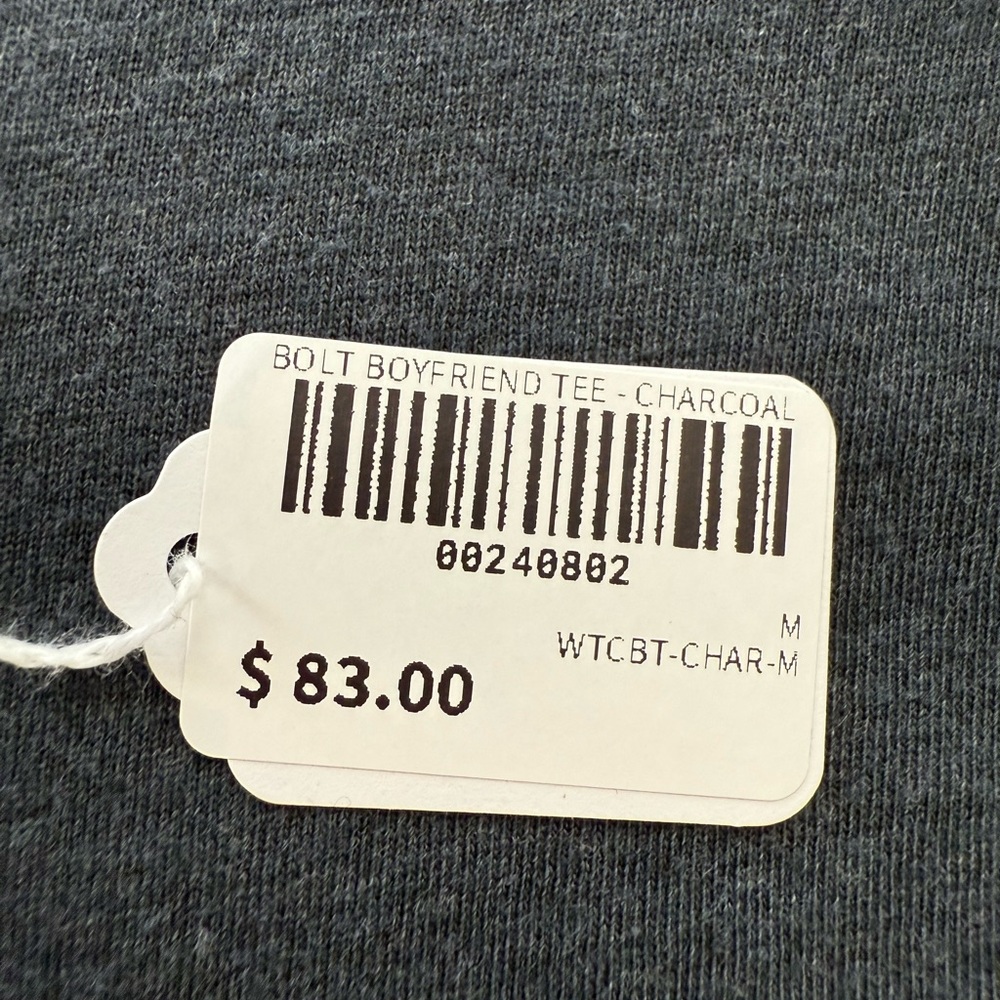 Aviator Nation Charcoal Tee with Lightning Bolt - Picture 5 of 7